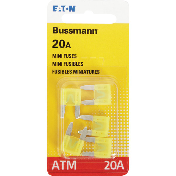 Bussmann 20A 32V ATM Blade Mini Automotive Fuse (5-Pack)