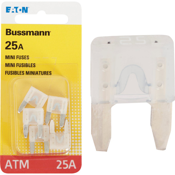 Bussmann 25A 32V ATM Blade Mini Automotive Fuse (5-Pack) BP/ATM-25-RP