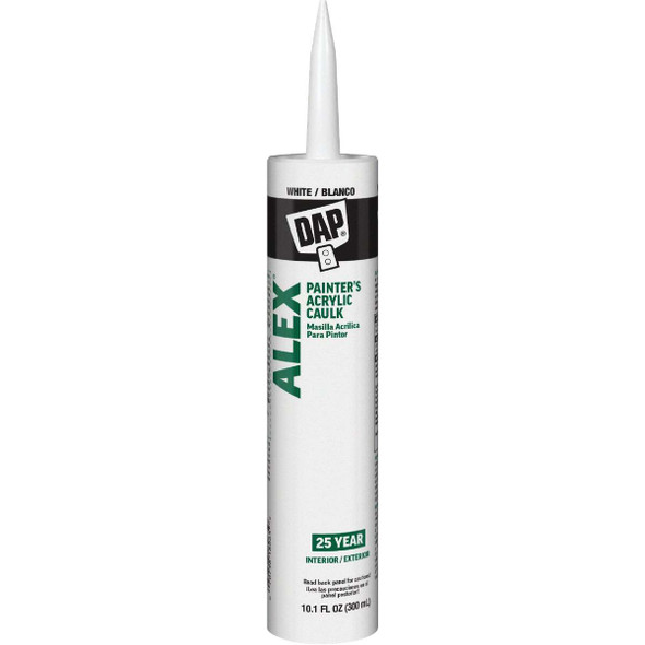 Dap Alex 10.1 Oz. White Painter's Acrylic Latex Caulk 7079818670