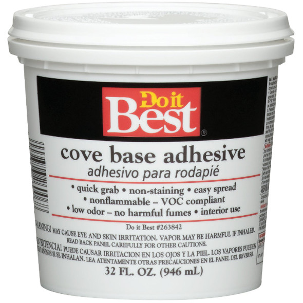 Do It Best Cove Base Adhesive, 1 Qt. 7079826006