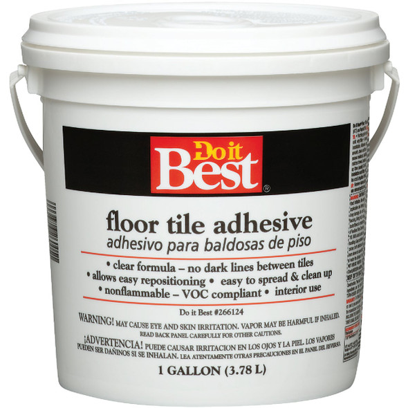 Do it Best Clear Thin Spread Floor Tile Adhesive (Gallon) 7079826005