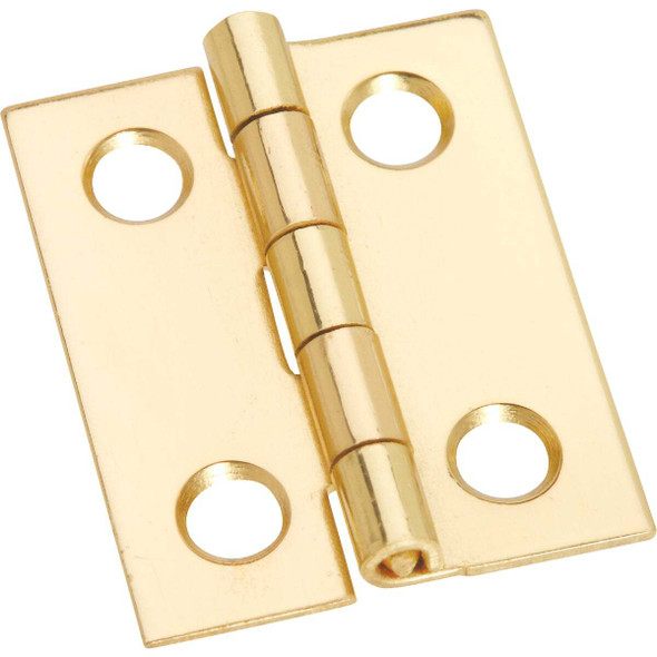 National Hardware 1 In. x 13/16 In. Medium Clear Coat Decorative Hinge N211-284
