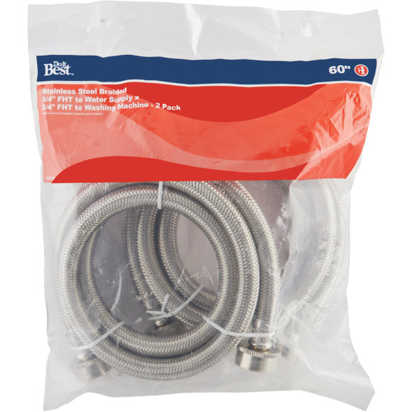 SIM Supply, Inc. 2pk 60" Wash Mach Hose 496-212DPDIB 443318
