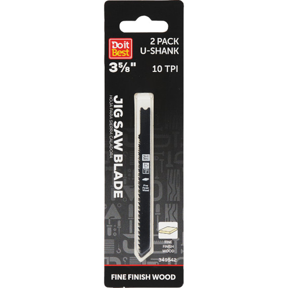 Do it Best U-Shank 3-5/8 In. 10 TPI Fine Finish Wood Jig Saw Blade (2-Pack) Do it Best U-Shank 3-5/8 In. 10 TPI Fine Finish Wood Jig Saw Blade (2-Pack)