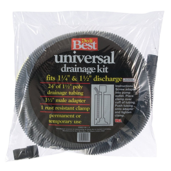 Prinsco 1-1-2 In. Dia. x 24 Ft. L Sump Pump Hose Kit SK2200 430080