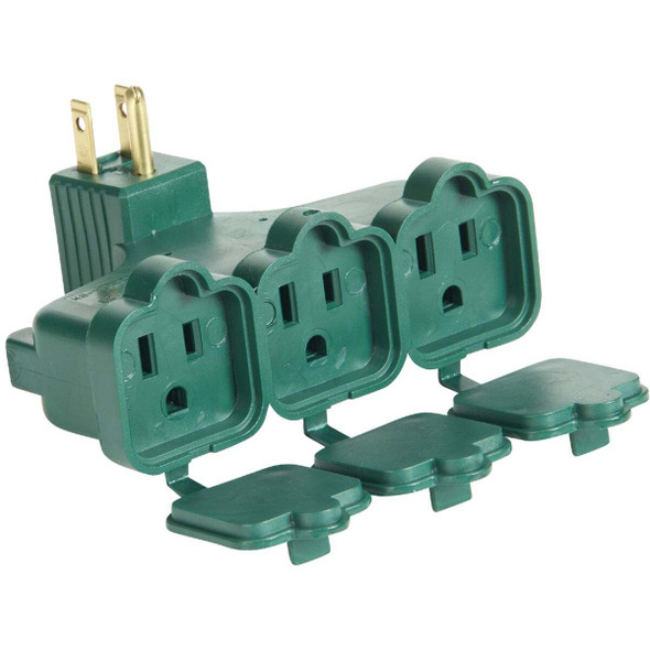 Do it Green 15A 3-Outlet Wall Hugger Tap KB-15600C