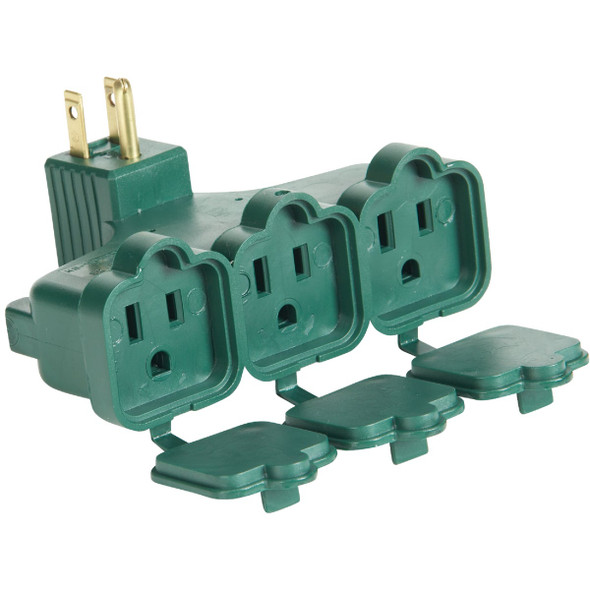 Do it Green 15A 3-Outlet Wall Hugger Tap KB-15600C
