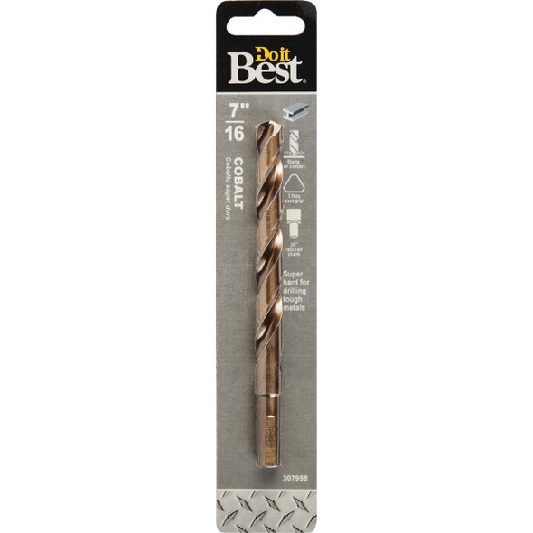 Do it Best 7/16 In. Cobalt Drill Bit QJDIB-DB-042