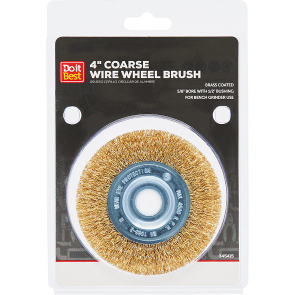 Do it Best 4 In. Coarse Bench Grinder Wire Wheel 600 510-9009