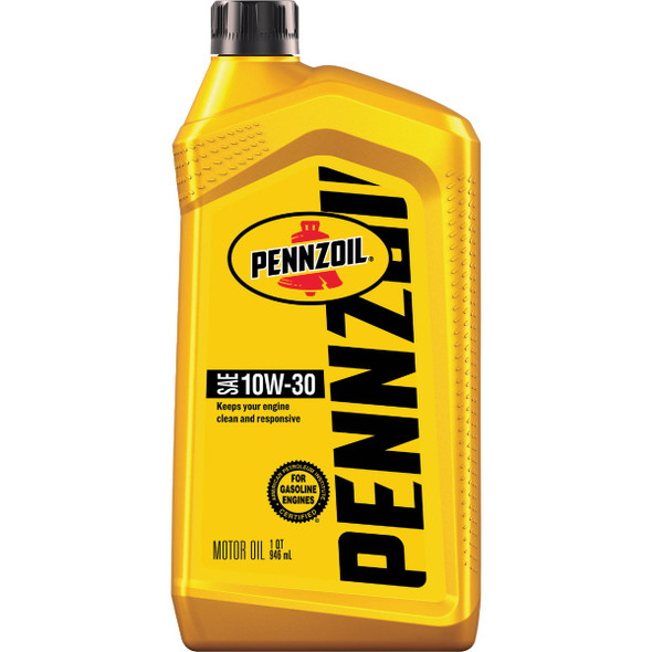 Pennzoil Conventional Motor Oil 10W-30 Motor Oil, 1 Qt. 550035052 Pack of 6