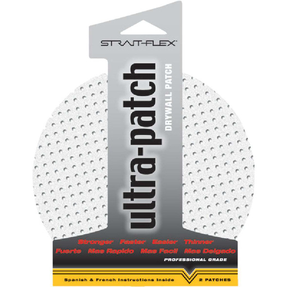 Strait-Flex Ultra-Patch 6 In. Diameter Compound Drywall Patch (2-Pack) ULTP-2PK