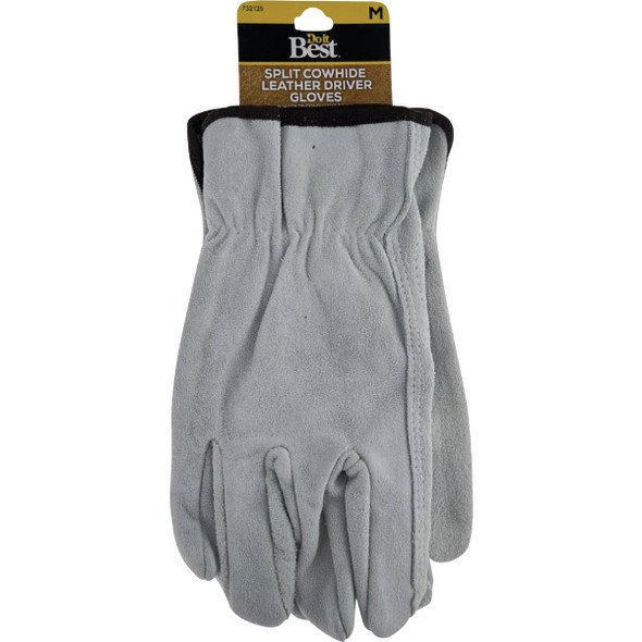 Do it Best Men's Medium Brushed Suede Leather Work Glove DB71081-M