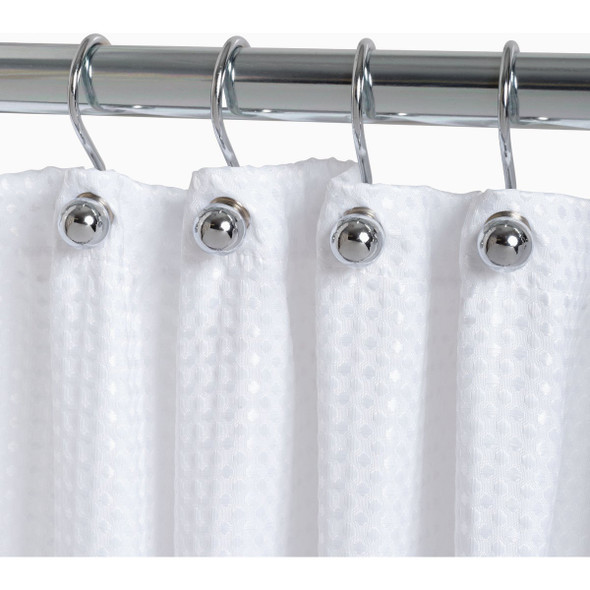 Zenna Home Chrome Ball End Shower Curtain Hook (12-Count) Zenna Home Chrome Ball End Shower Curtain Hook (12-Count)
