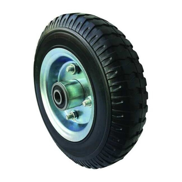 Marastar Solid Rubber Wheel,8 in Dia,280 lb,Black 16V340
