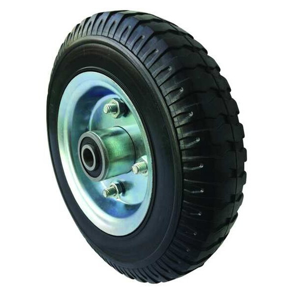 Marastar Solid Rubber Wheel,8 in Dia,280 lb,Black 16V340