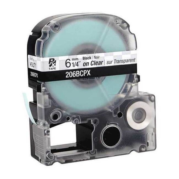 Epson Label Cartridge, Black on Clear, Labels/Roll: Continuous 45WA08
