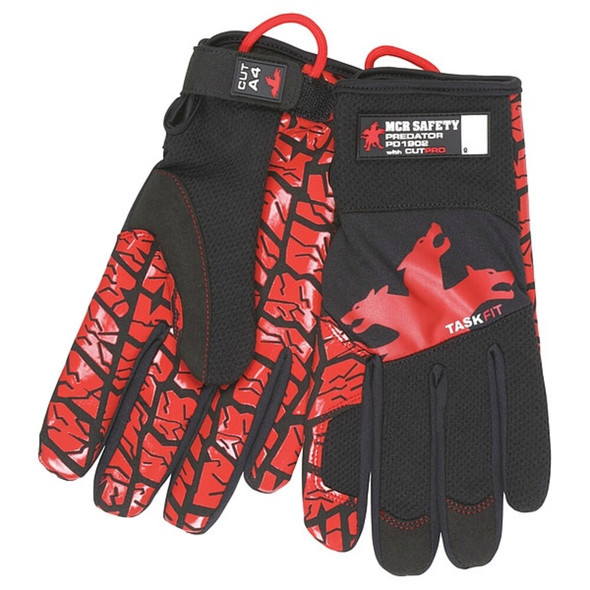 PD1902 Mechanics Gloves, Synthetic Leather Palm, Spandex Back, 2XL, Black  PD1902XXL