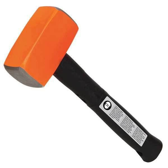 Westward Club Hammer,2-1/2 lb.,12 In,Rubber/Steel 22XP73