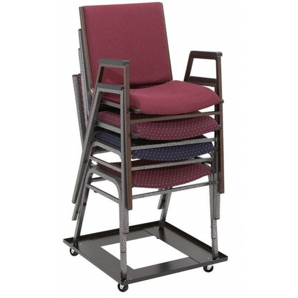 Stacked Chair Dolly, 1000 lb. Load Capacity, Holds 10 Chairs  DY81