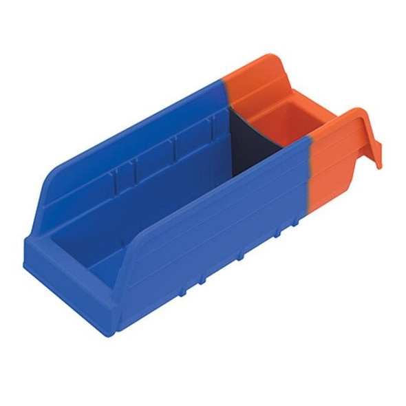 Akro-Mils® Indicator® Kanban Bin, 11 5/8"L x 4"H x 4 1/4"W, Blue, 1/Each