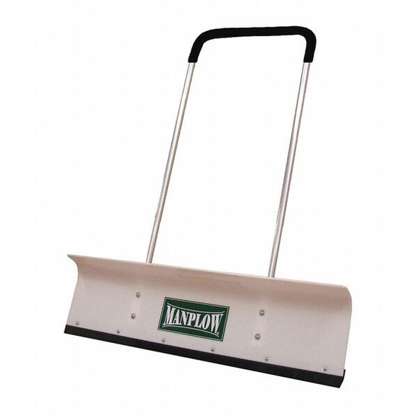 Manplow Snow Shovel, 42 in W x Plastic Blade, 48 in L Aluminum Handle PRO42