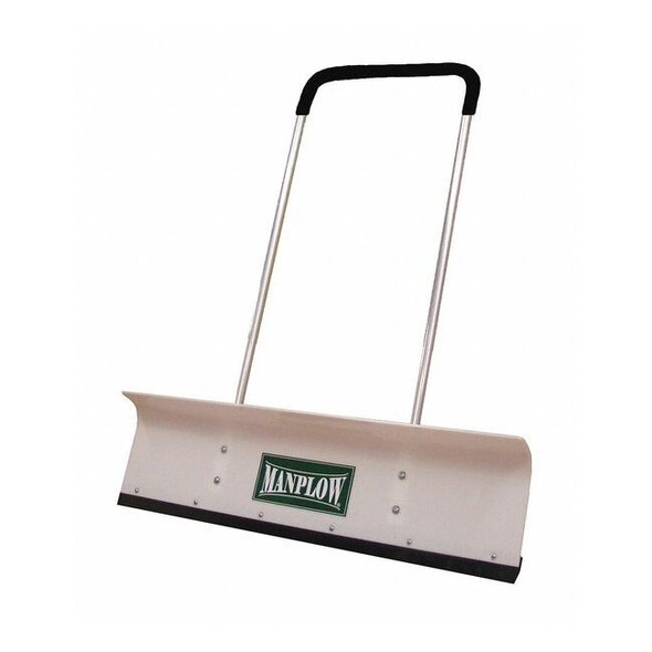 Manplow Snow Shovel, 42 in W x Plastic Blade, 48 in L Aluminum Handle PRO42