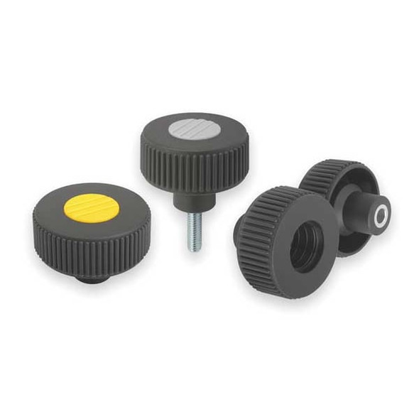 Kipp Hand Knob,Black,Matte K0260.5108X30 Kipp Hand Knob,Black,Matte K0260.5108X30