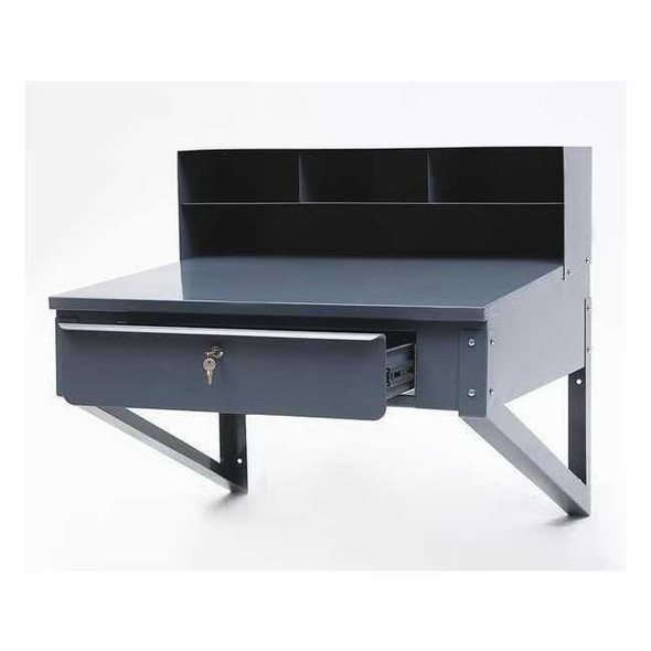 Manufacturer Varies Shop Desk,34-1/2 x 37-1/2 x 30 In,Gray 1W952