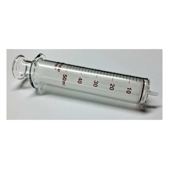 Fortuna Reusable Glass Syringe,Glass Luer,50 mL 7.102-45