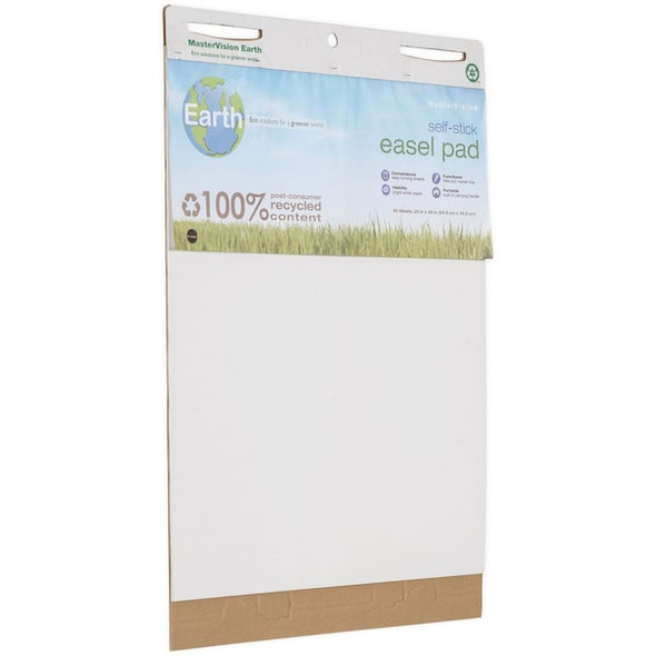 Mastervision Easel Pad,White,Self-Stick,PK2 FL1218207 Mastervision Easel Pad,White,Self-Stick,PK2 FL1218207