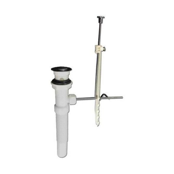 Kissler Lavatory Drain Pop-Up Assembly, 1-1/2" Pipe Dia., PVC 10-0060