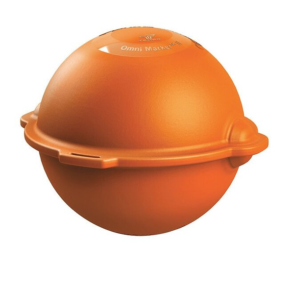 Tempo Communications Marker Ball,Ball,Org,PE,5 ft Burial D OM-05