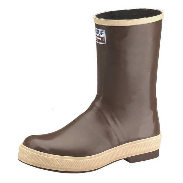 XTRATUF, Men's Rubber Boot, Plain Toe, D, Neoprene, 12" Height, Copper/Tan