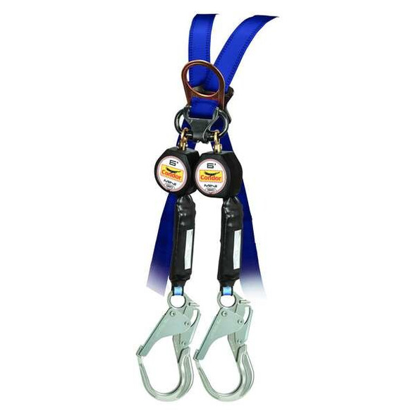 Condor Self-Retracting Lifeline,6 ft L,2Legs 35KV06 Condor Self-Retracting Lifeline,6 ft L,2Legs 35KV06