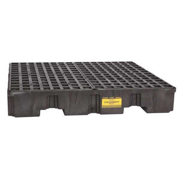 Eagle Mfg Spill Pallet,w/Drain,66 gal.,4 Drum 1645B