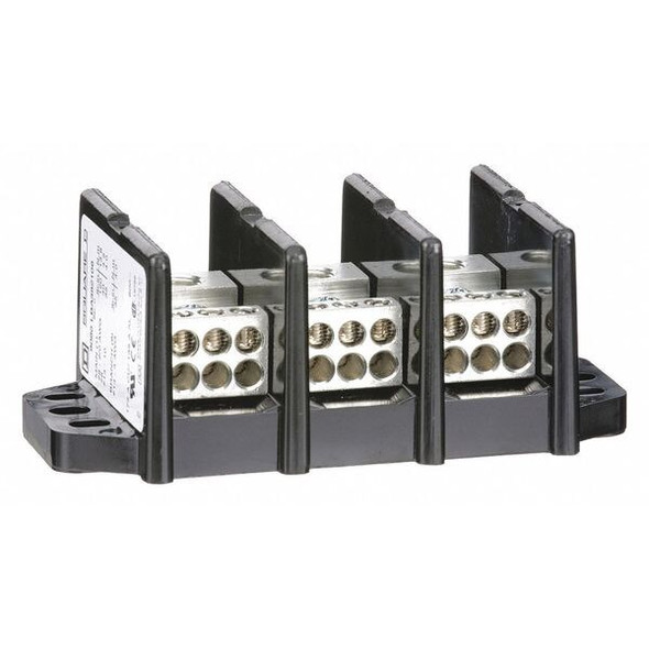 Square D Power Distr Block,Al/Cu,600V AC/DC 9080LBA362106 Square D Power Distr Block,Al/Cu,600V AC/DC 9080LBA362106