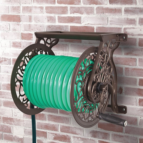Liberty Garden Garden Hose Reel,Wall Mount,Aluminum 708-CA