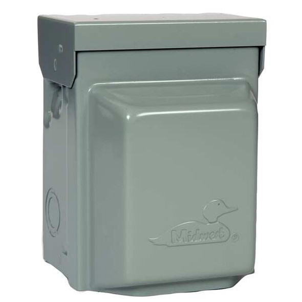 Steel Unmetered Surface Power Outlet, 7-1/8 in H, 5-3/16 in D, NEMA 3R