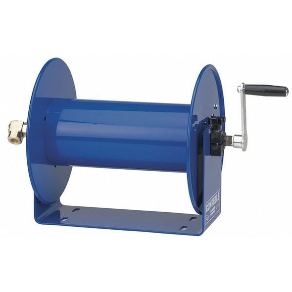 Coxreels Hand Crank Hose Reel,150 ft,3/8" ID,Blue 112-3-150 Coxreels Hand Crank Hose Reel,150 ft,3/8" ID,Blue 112-3-150