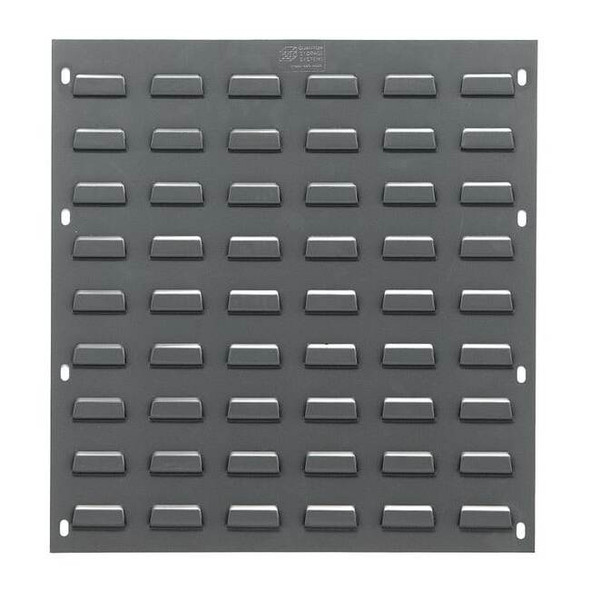 Steel Louvered Panel, 1/4 in D x 20 in H x 18 in W, Gray