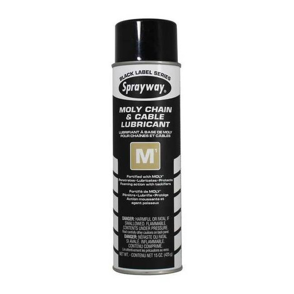 Sprayway 20 oz, Aerosol Can, Petroleum Distillates, Black SW291