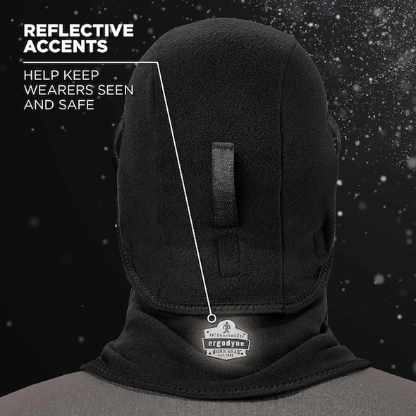 Ergodyne Balaclava,Black,Fleece/Neoprene,Universl 6827 Ergodyne Balaclava,Black,Fleece/Neoprene,Universl 6827