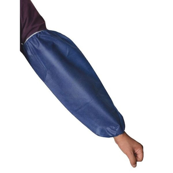 Disposable Sleeve, 18 1-2 in Length, 9 mil Thick, Serged Seam, Blue, 200 PK  26W860