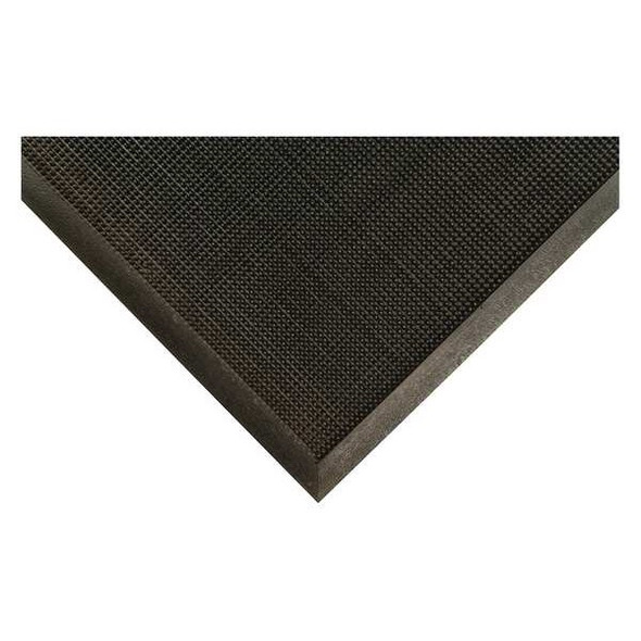 Condor Entrance Mat, Rubber, 3/8 in Thick, Black, 3 ft W x 5 ft L 6LUN1