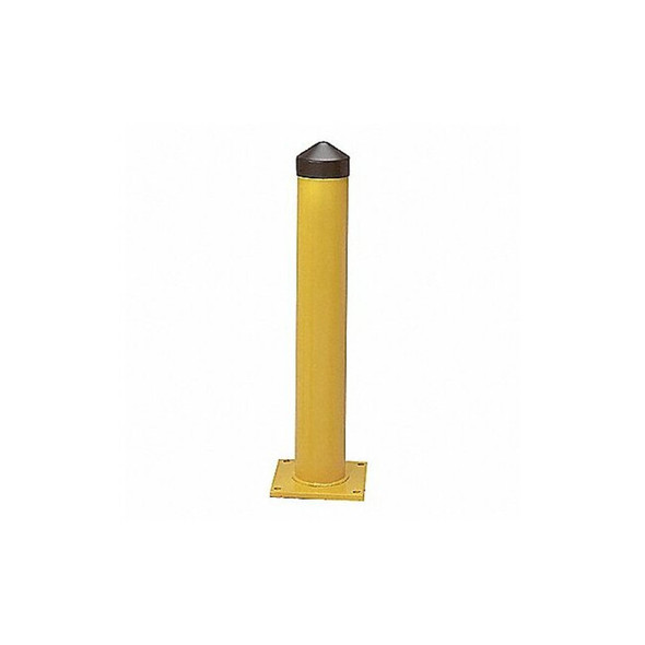 Manufacturer Varies Bollard ,24 in H,Yellow ,Carbon Steel 1755