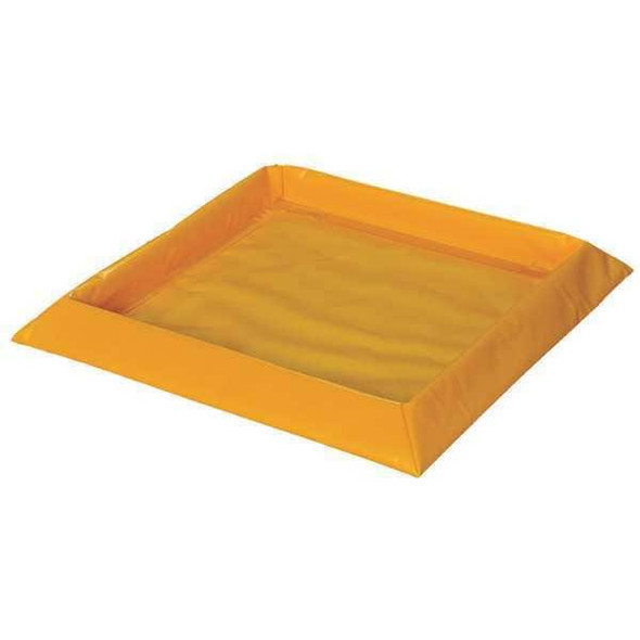 Eagle Mfg Spill Tray, Yellow, Square, 10 gal T8101