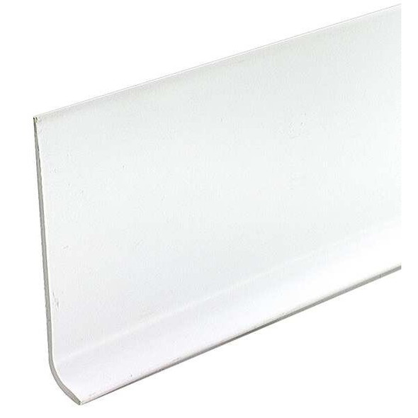 Manufacturer Varies Wall Base Molding, PVC Vinyl, White, 48 in L, 4 in H 5MFJ9