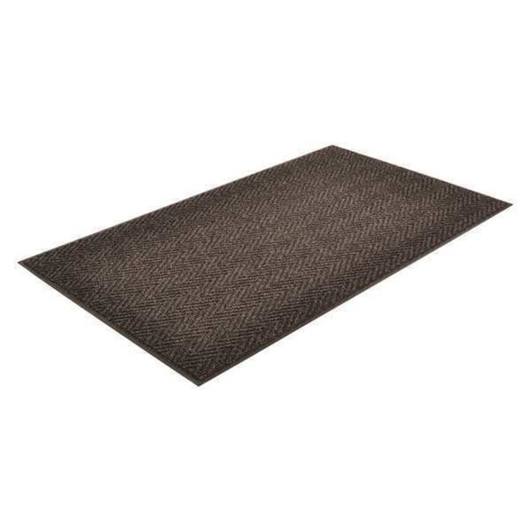 Entrance Mat, Polypropylene, 3-8 in Thick, Charcoal, 3 ft W x 12 ft L  118S0312CH