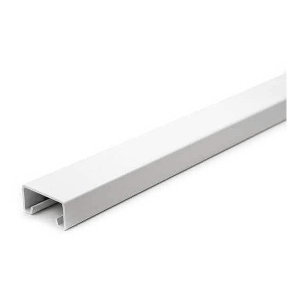 Single Channel Strut, Solid, Steel, Painted, None Hole Size, White