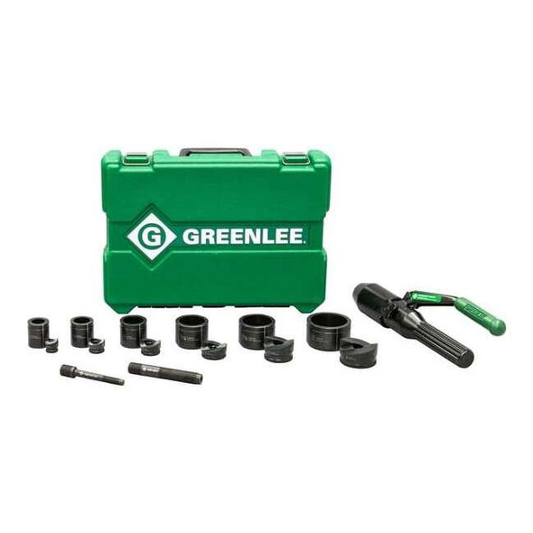 Greenlee 11 Piece Hydraulic Punch Driver Set, 10 ga. 7806SB
